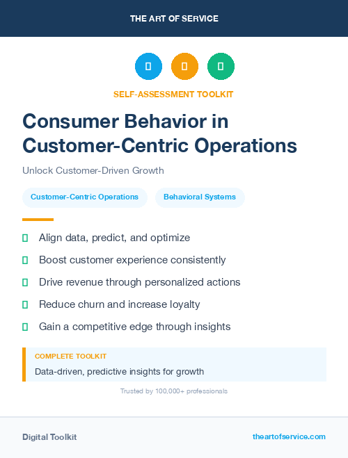 Consumer Behavior in Customer-Centric Operations