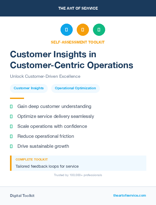 Customer Insights in Customer-Centric Operations