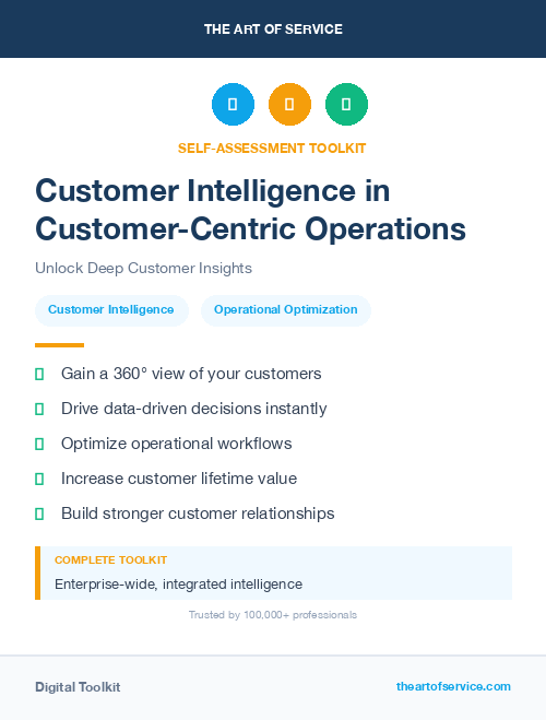 Customer Intelligence in Customer-Centric Operations
