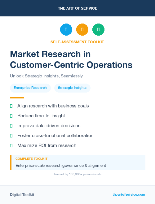 Market Research in Customer-Centric Operations