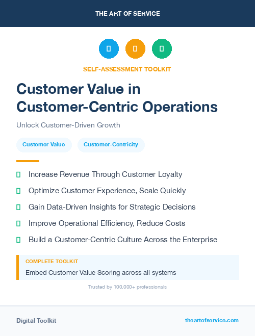 Customer Value in Customer-Centric Operations
