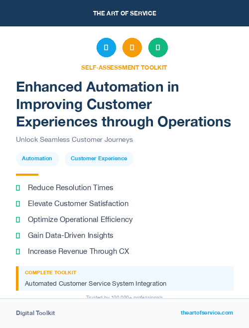 Enhanced Automation in Improving Customer Experiences through Operations