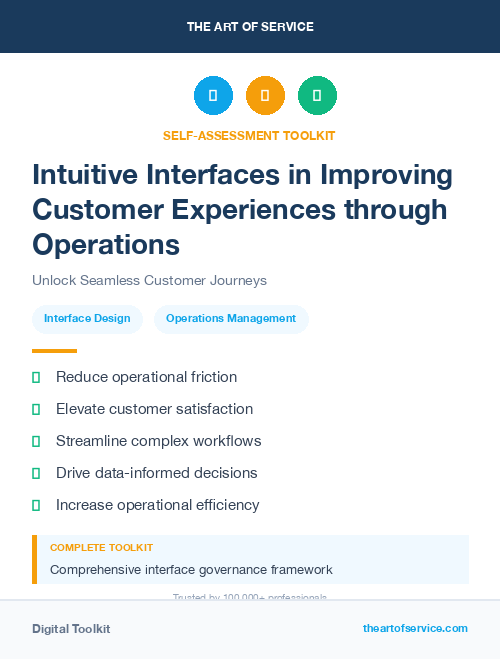 Intuitive Interfaces in Improving Customer Experiences through Operations