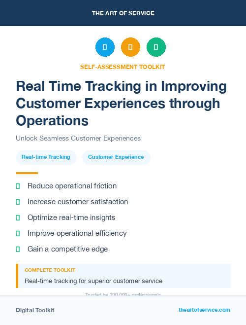 Real Time Tracking in Improving Customer Experiences through Operations