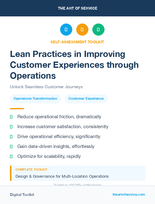 Lean Practices in Improving Customer Experiences through Operations