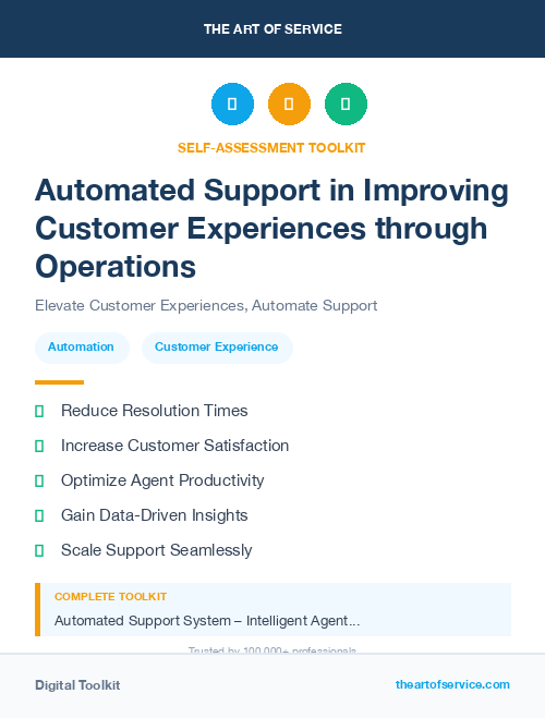 Automated Support in Improving Customer Experiences through Operations