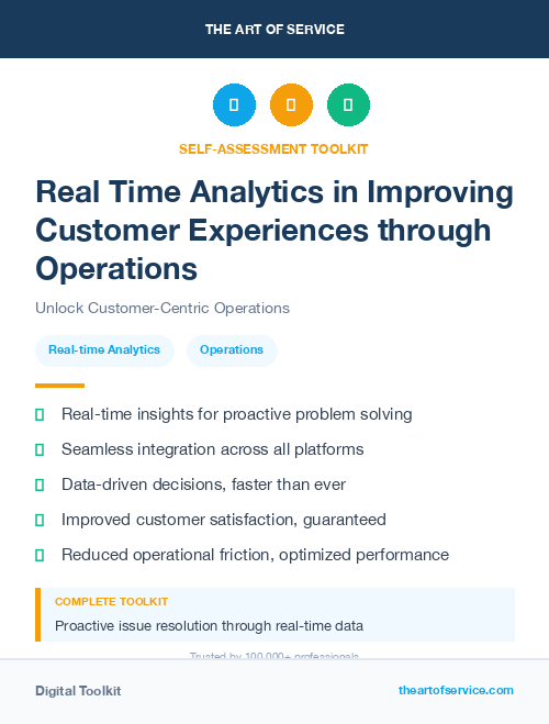 Real Time Analytics in Improving Customer Experiences through Operations