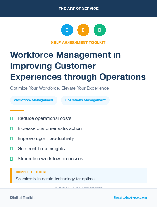 Workforce Management in Improving Customer Experiences through Operations