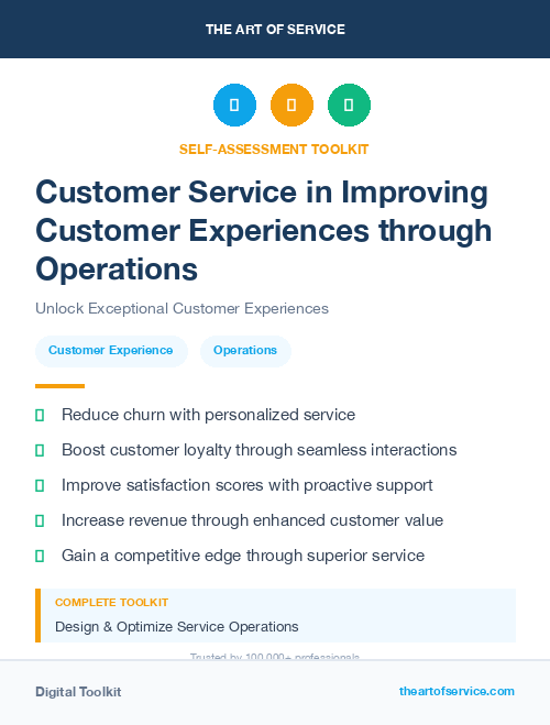 Customer Service in Improving Customer Experiences through Operations
