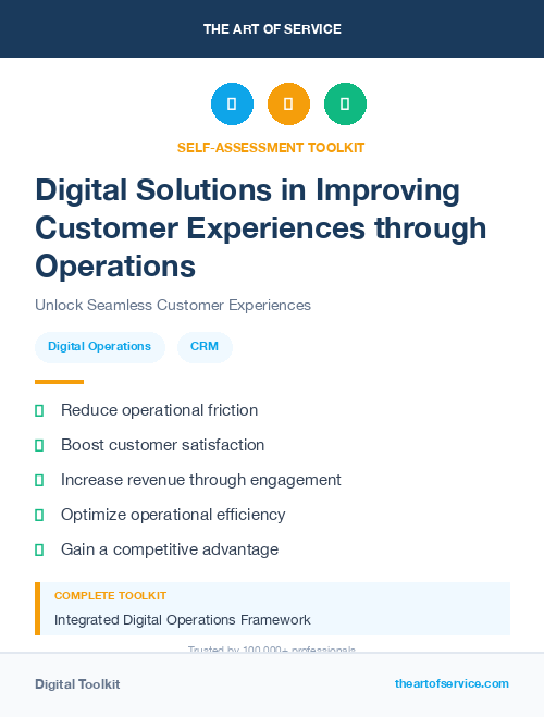 Digital Solutions in Improving Customer Experiences through Operations