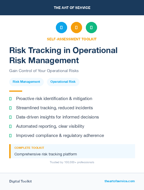 Risk Tracking in Operational Risk Management