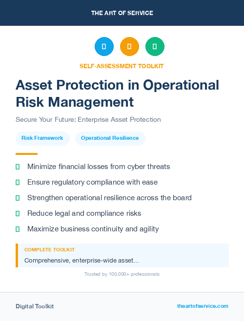 Asset Protection in Operational Risk Management