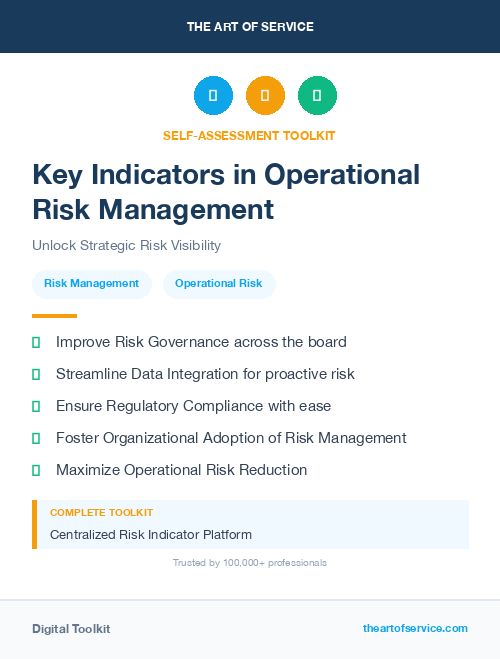Key Indicators in Operational Risk Management