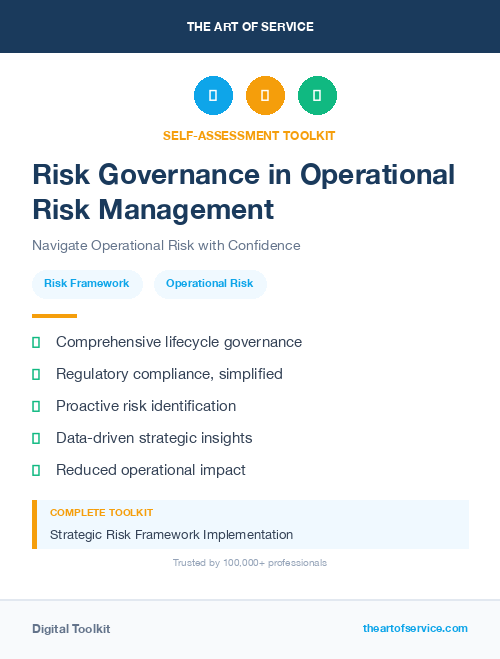 Risk Governance in Operational Risk Management