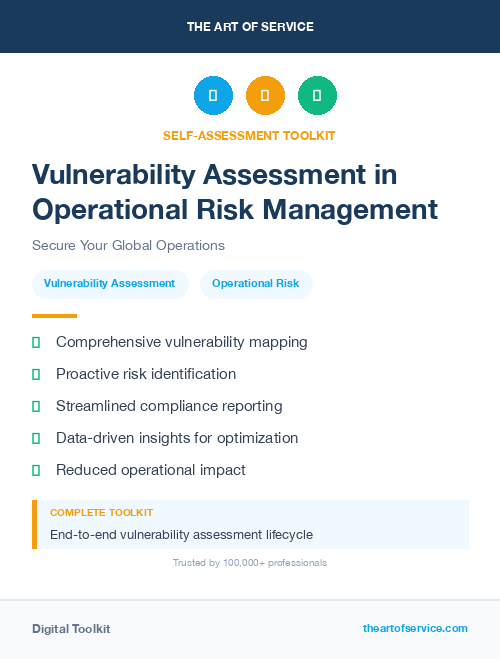 Vulnerability Assessment in Operational Risk Management