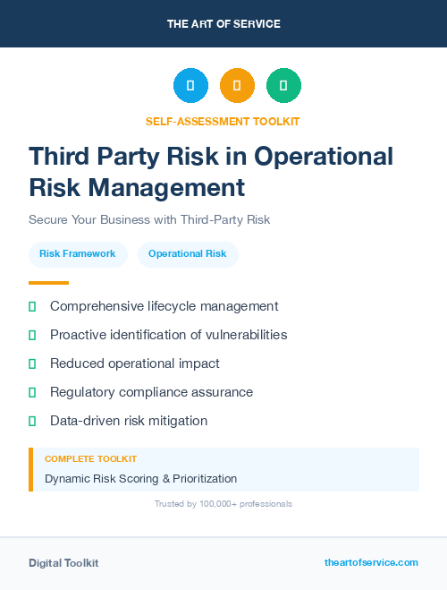 Third Party Risk in Operational Risk Management