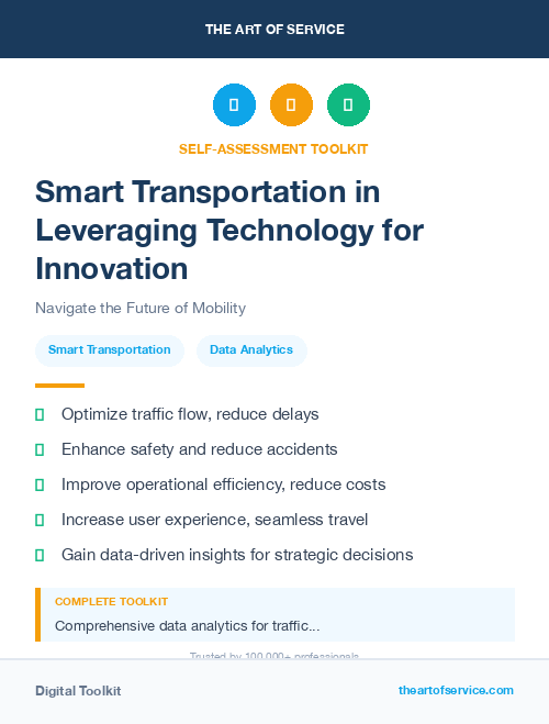 Smart Transportation in Leveraging Technology for Innovation