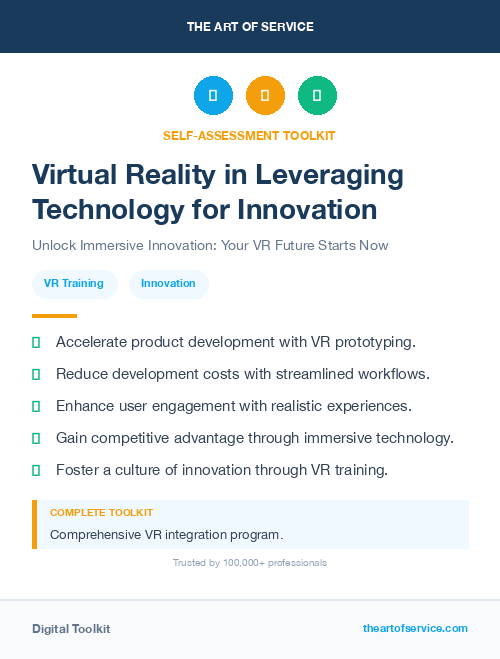 Virtual Reality in Leveraging Technology for Innovation