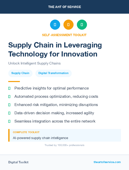 Supply Chain in Leveraging Technology for Innovation