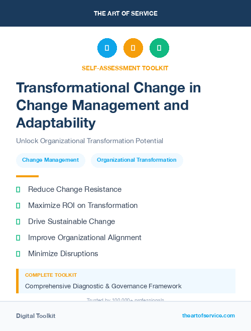 Transformational Change in Change Management and Adaptability