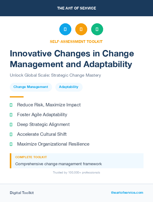 Innovative Changes in Change Management and Adaptability