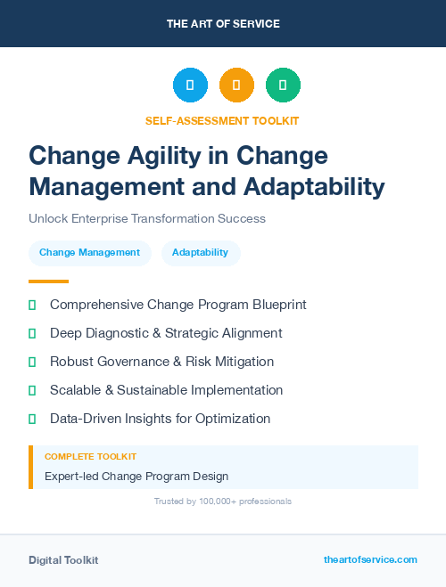 Change Agility in Change Management and Adaptability