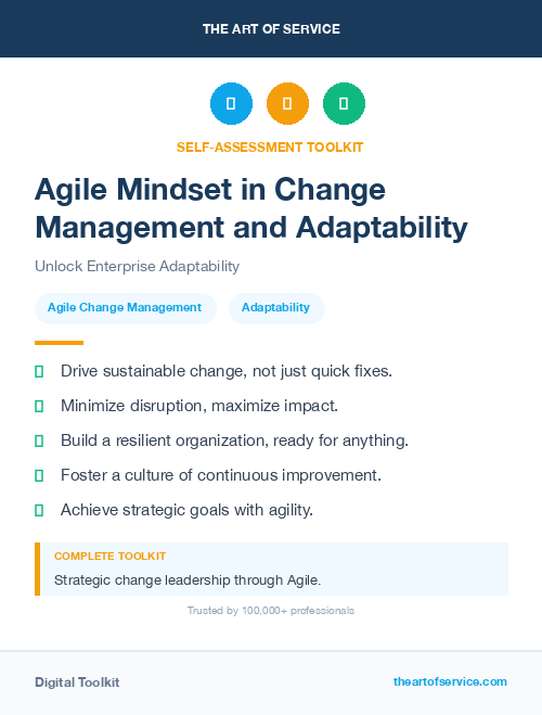 Agile Mindset in Change Management and Adaptability
