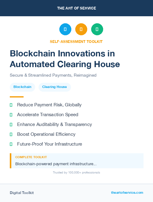 Blockchain Innovations in Automated Clearing House