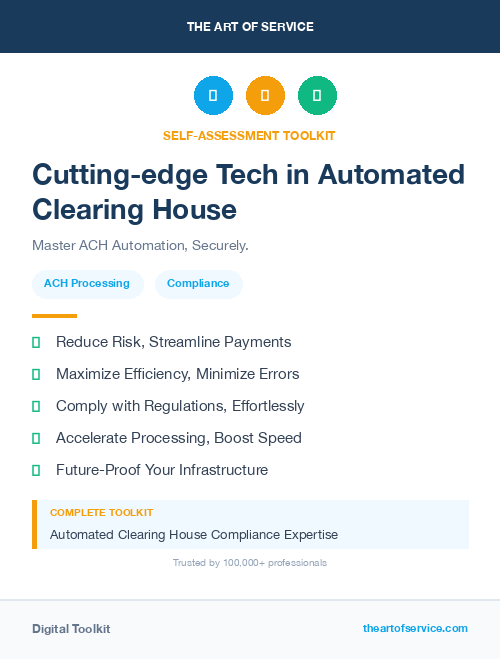 Cutting-edge Tech in Automated Clearing House