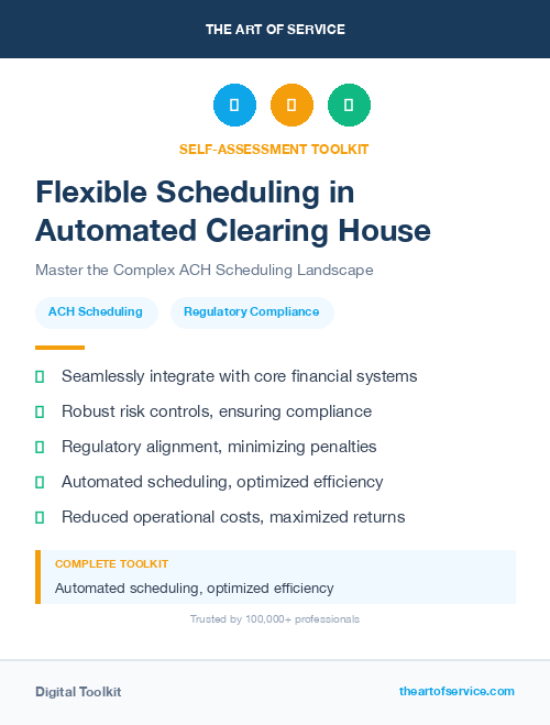 Flexible Scheduling in Automated Clearing House