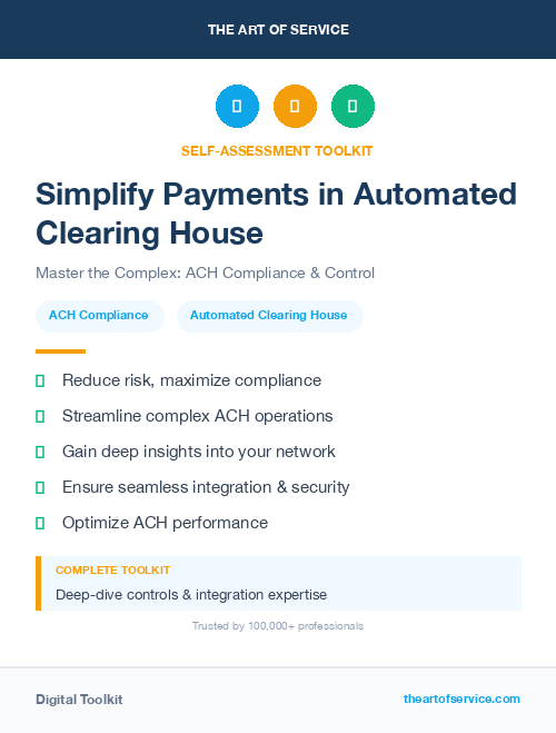 Simplify Payments in Automated Clearing House