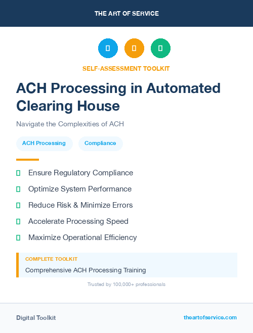 ACH Processing in Automated Clearing House