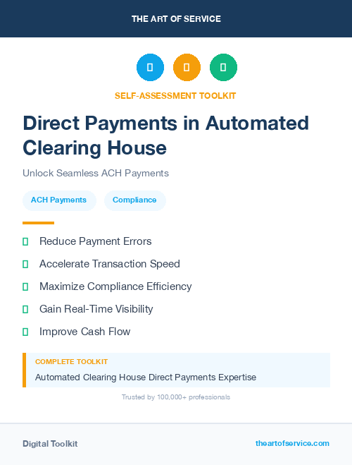 Direct Payments in Automated Clearing House