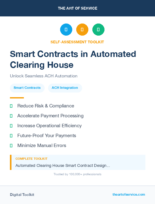 Smart Contracts in Automated Clearing House