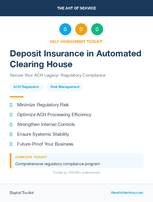 Deposit Insurance in Automated Clearing House