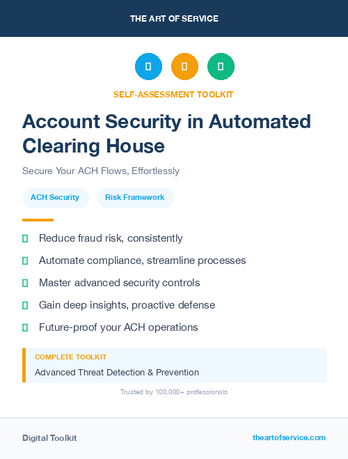 Account Security in Automated Clearing House
