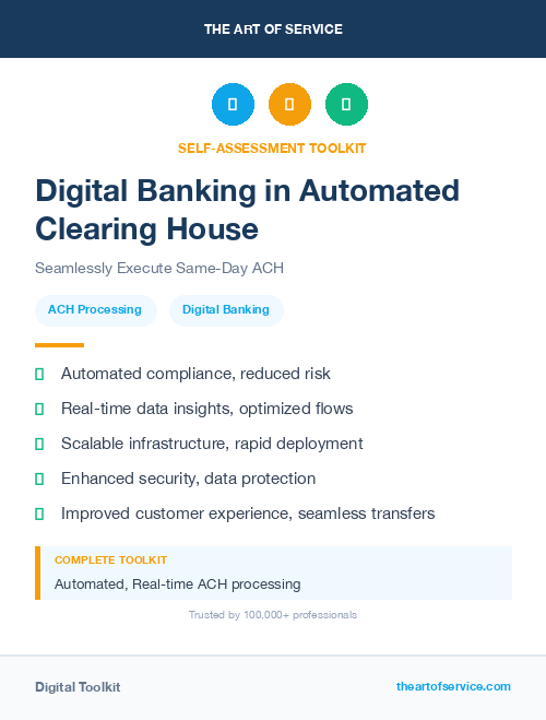 Digital Banking in Automated Clearing House