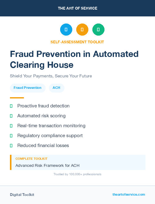 Fraud Prevention in Automated Clearing House