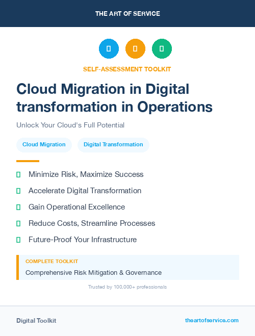Cloud Migration in Digital transformation in Operations