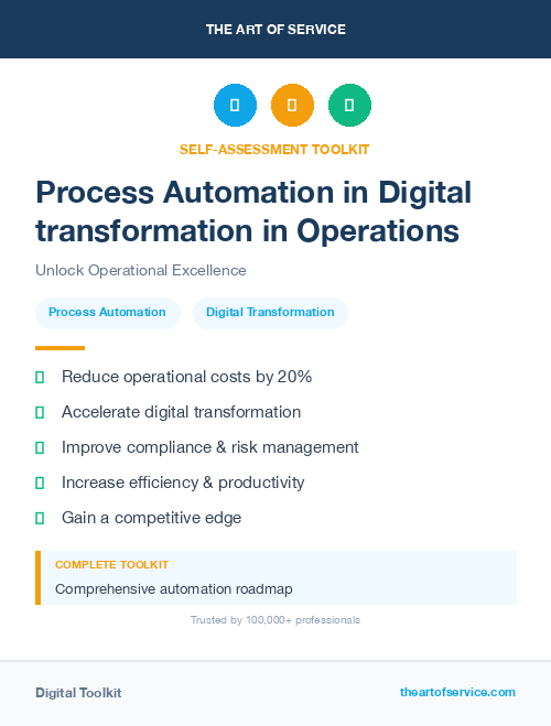 Process Automation in Digital transformation in Operations