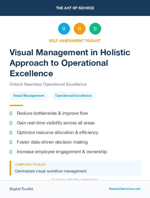 Visual Management in Holistic Approach to Operational Excellence