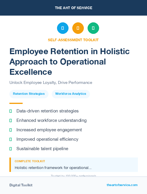 Employee Retention in Holistic Approach to Operational Excellence