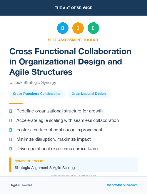 Cross Functional Collaboration in Organizational Design and Agile Structures