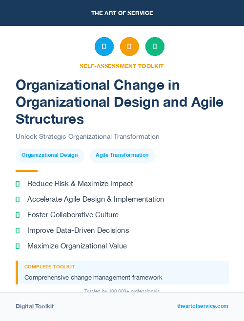 Organizational Change in Organizational Design and Agile Structures