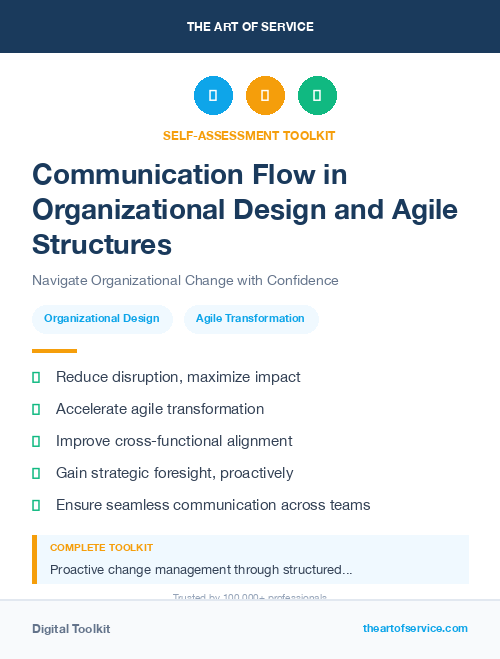 Communication Flow in Organizational Design and Agile Structures