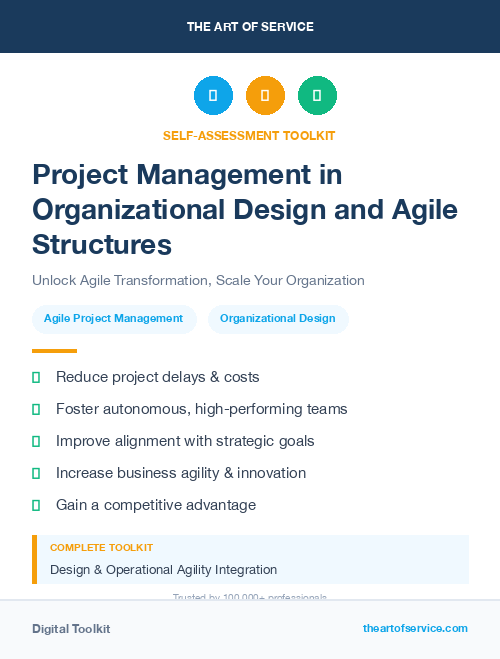 Project Management in Organizational Design and Agile Structures