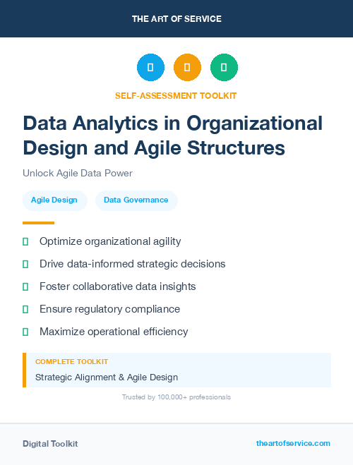 Data Analytics in Organizational Design and Agile Structures