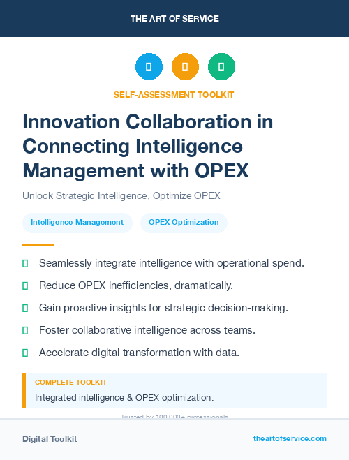 Innovation Collaboration in Connecting Intelligence Management with OPEX