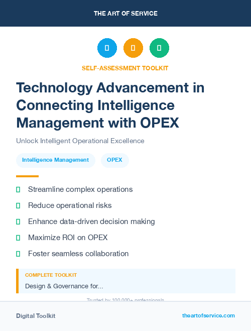 Technology Advancement in Connecting Intelligence Management with OPEX