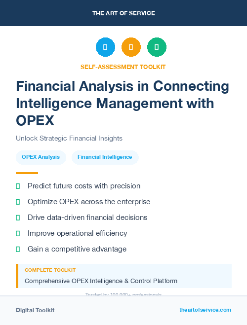 Financial Analysis in Connecting Intelligence Management with OPEX